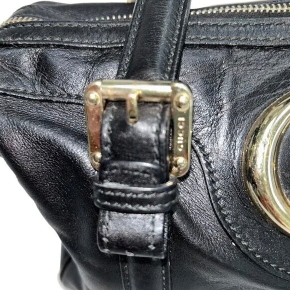 Gucci Black Satchel with Silver Accents - Picture 5 of 14